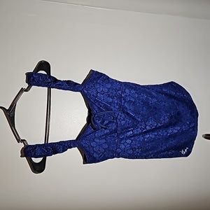 Medium Blue Lace Tanktop